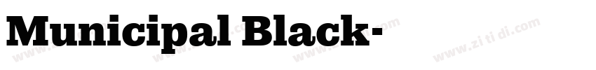 Municipal Black字体转换